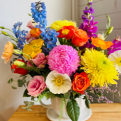 Bright Teacup Arrangement